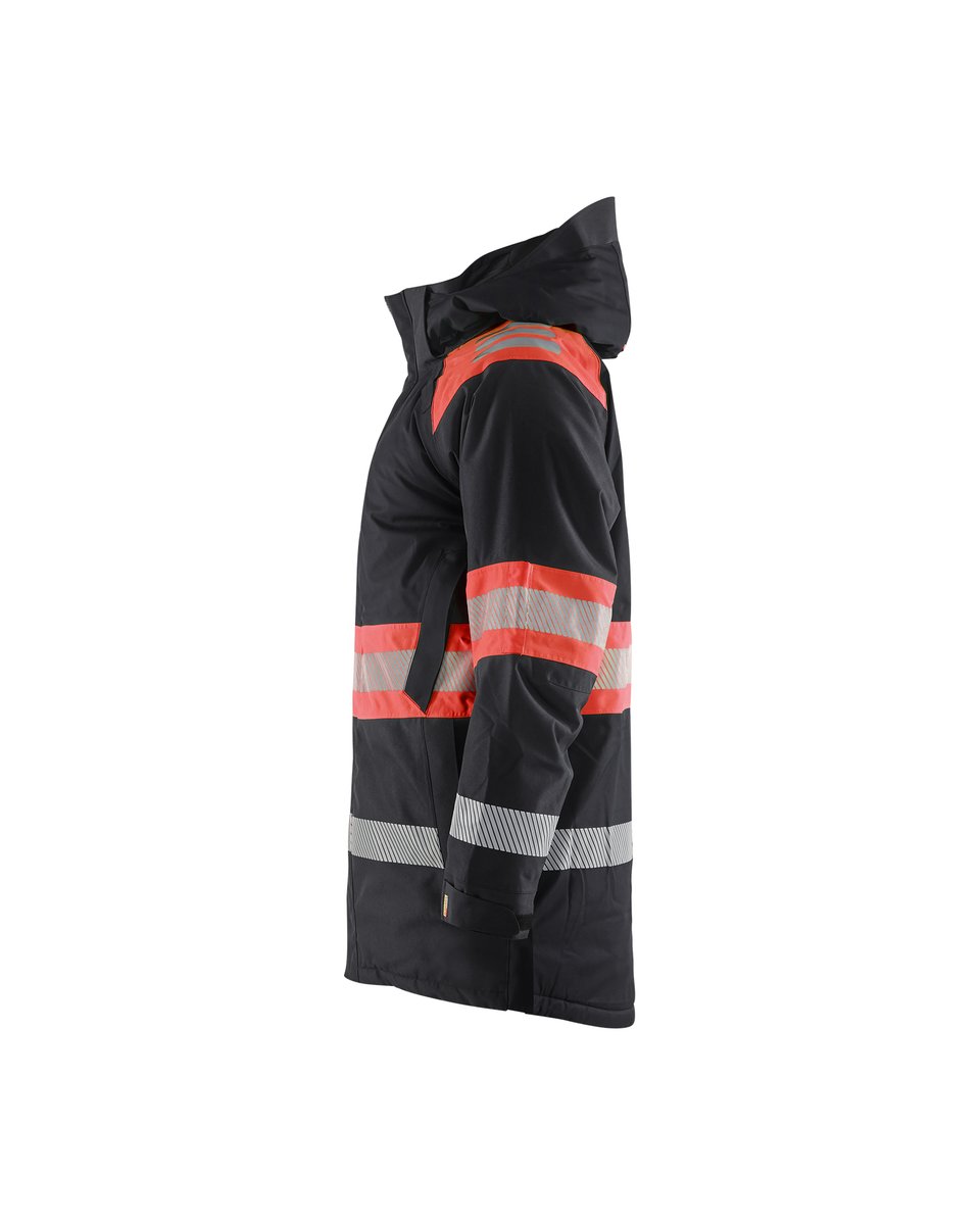 Blåkläder 4485 Winterparka High Vis - Zwart/High Vis Rood