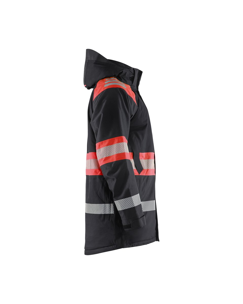 Blåkläder 4485 Winterparka High Vis - Zwart/High Vis Rood