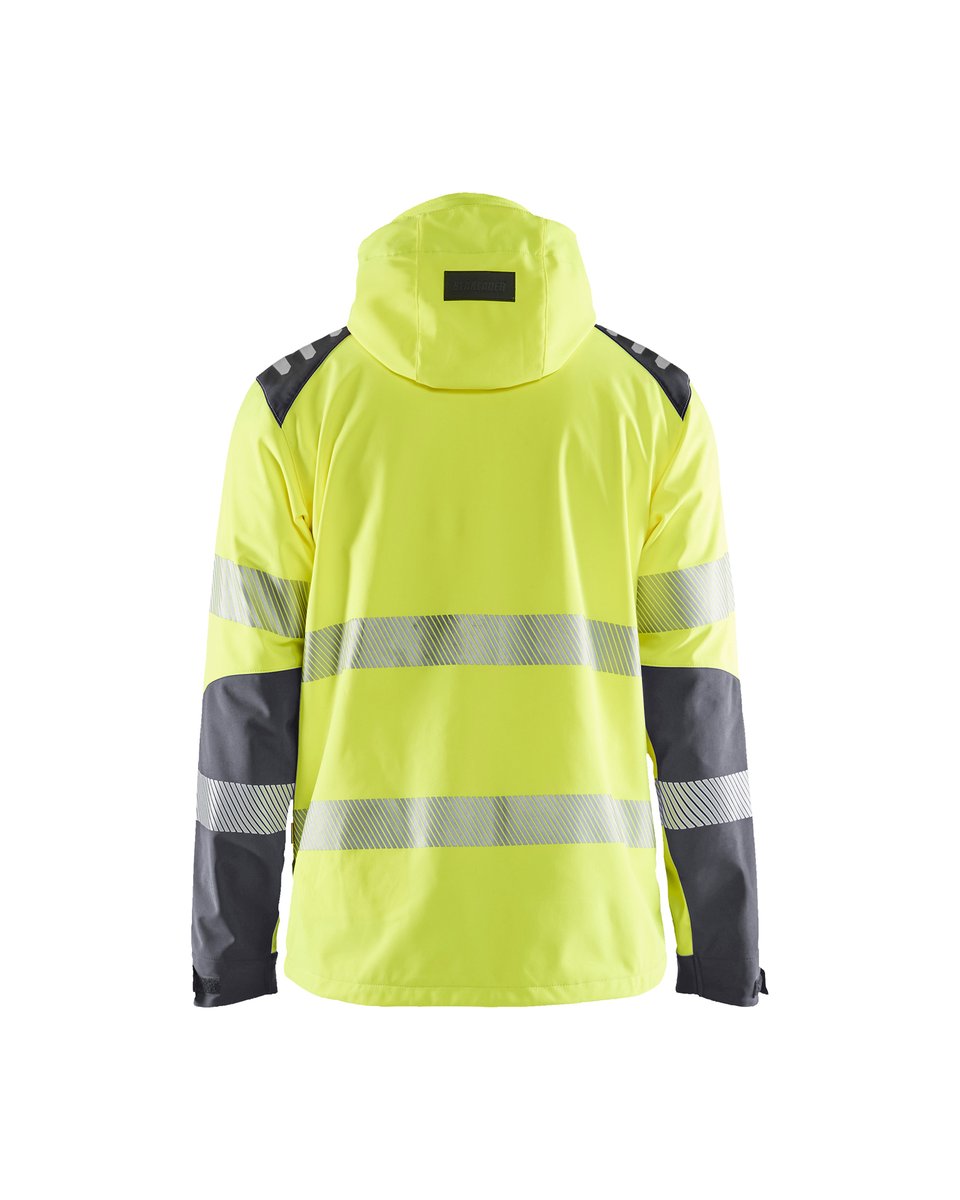 Blåkläder 4491 Softshell jack High Vis - HIgh Vis Geel/Medium grijs