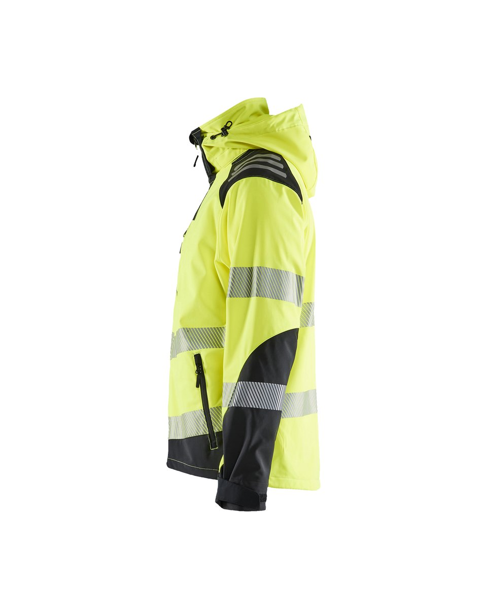 Blåkläder 4491 Softshell jack High Vis - High Vis Geel/Zwart
