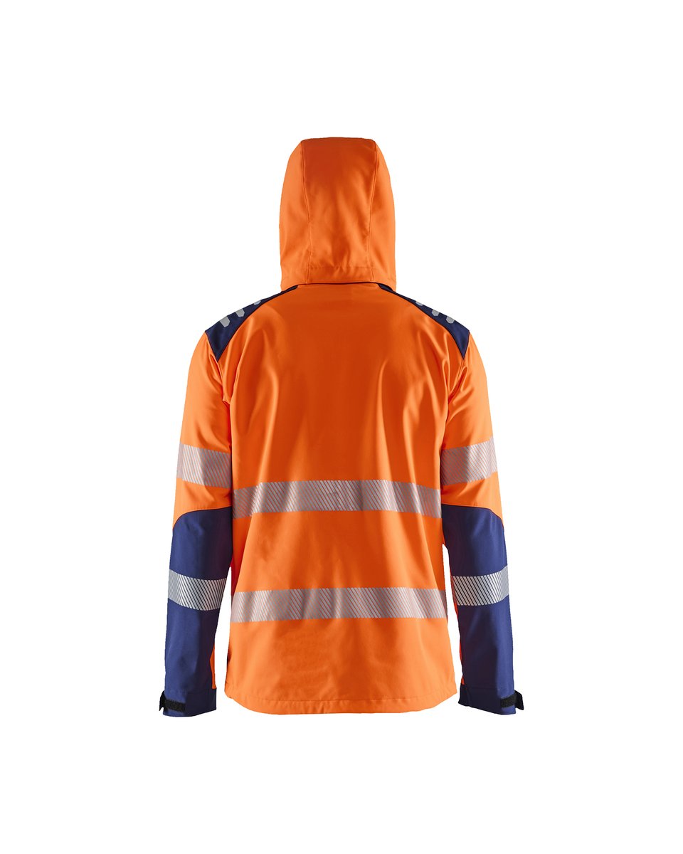 Blåkläder 4491 Softshell jack High Vis - High Vis Oranje/Marineblauw