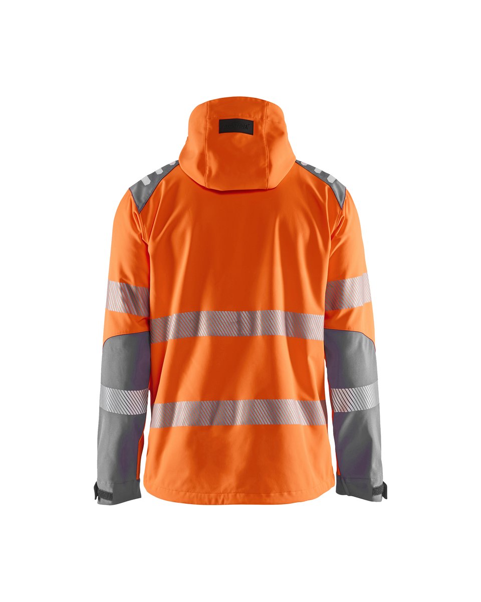 Blåkläder 4491 Softshell jack High Vis - High Vis Oranje/Medium grijs