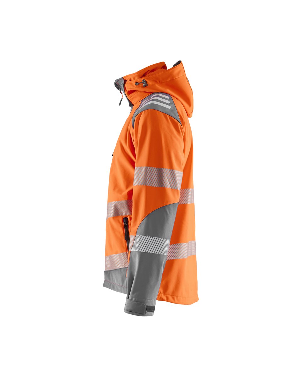 Blåkläder 4491 Softshell jack High Vis - High Vis Oranje/Medium grijs