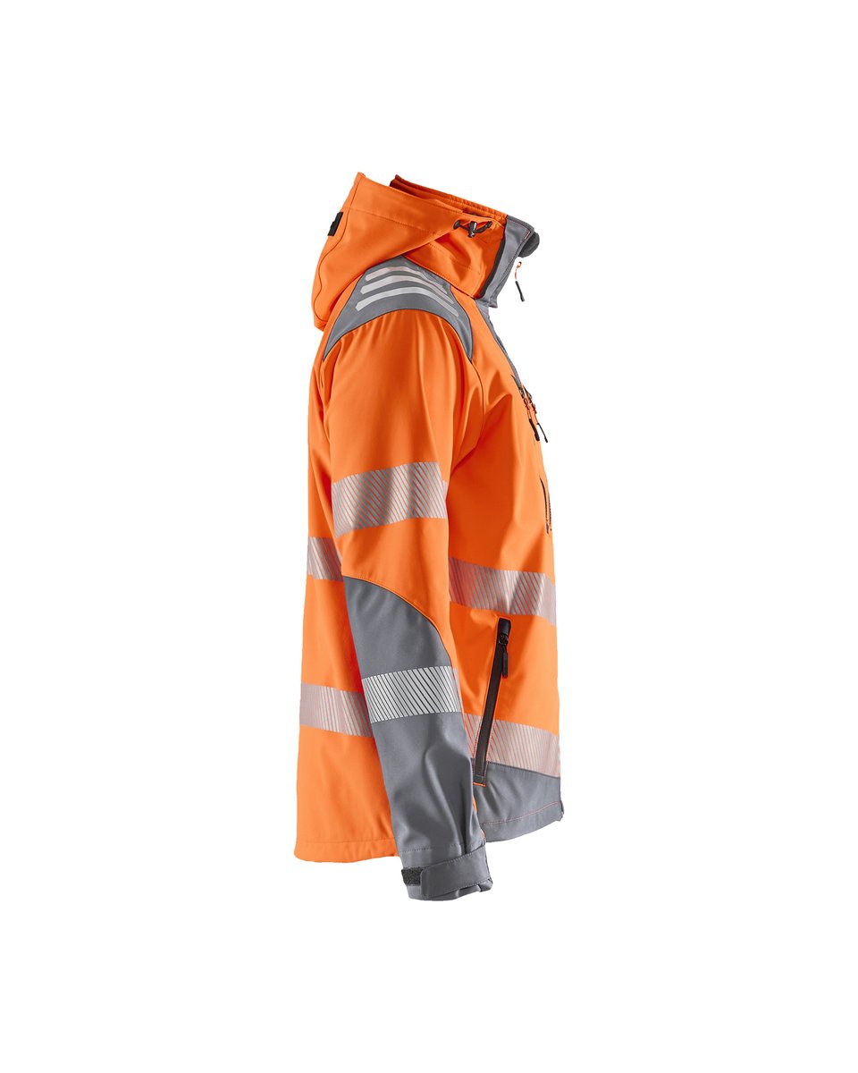 Blåkläder 4491 Softshell jack High Vis - High Vis Oranje/Medium grijs