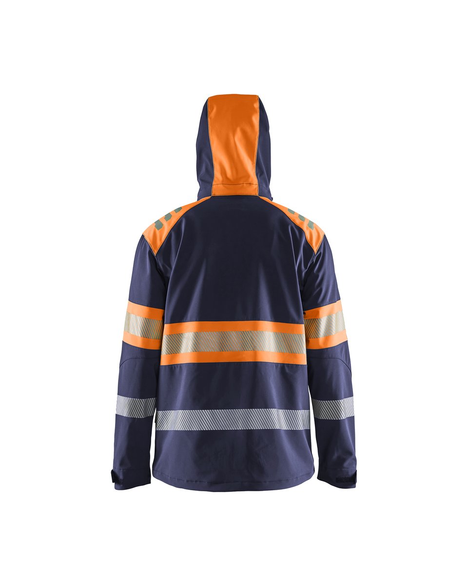 Blåkläder 4494 Softshell jack High Vis - Marineblauw/Oranje