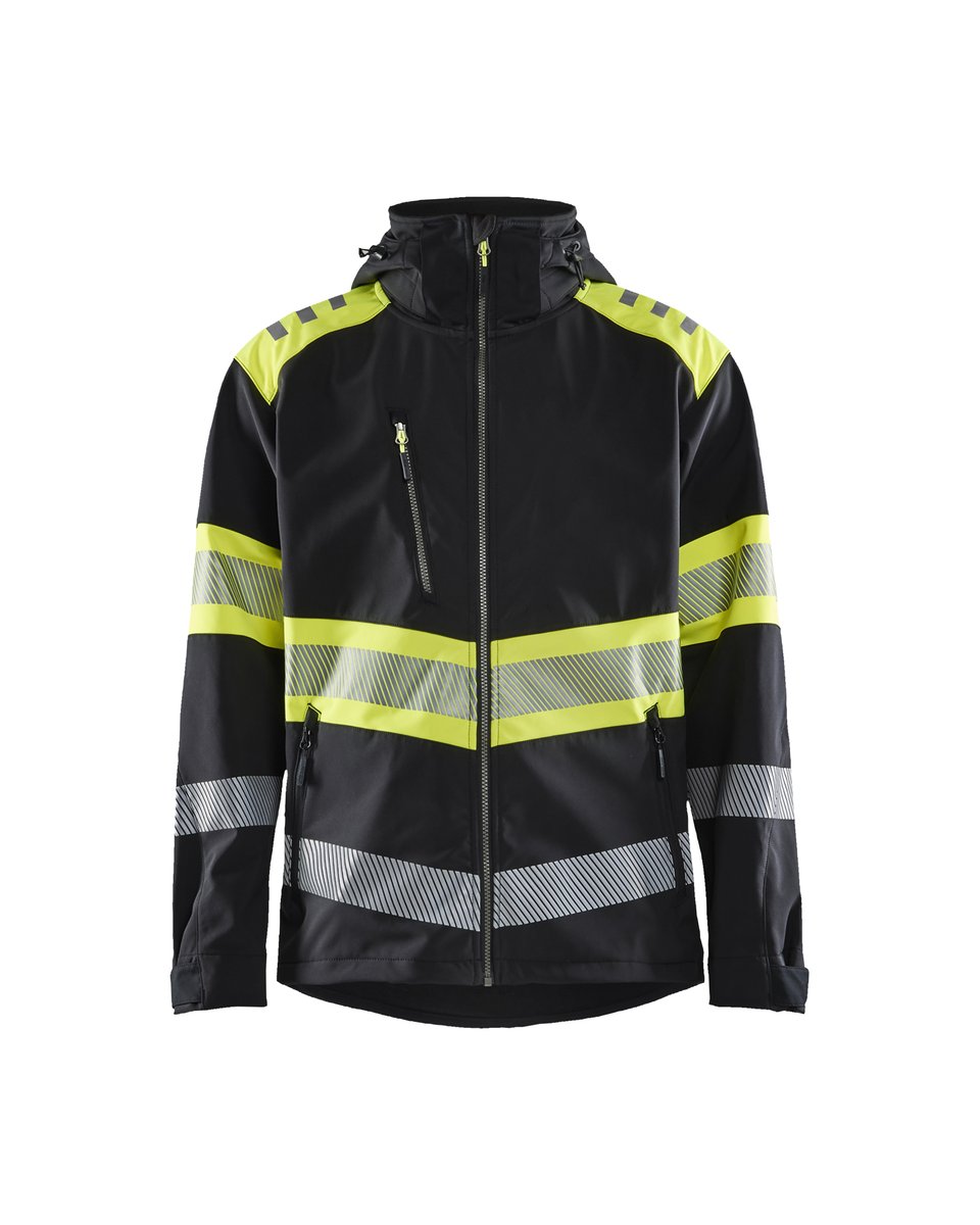 Blåkläder 4494 Softshell jack High Vis - Zwart/High Vis Geel