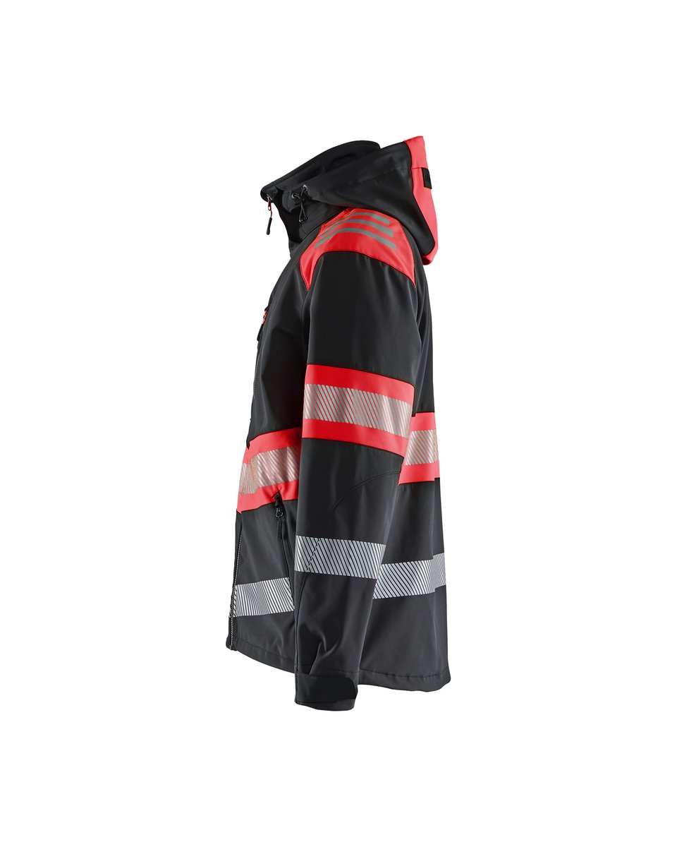 Blåkläder 4494 Softshell jack High Vis - Zwart/High Vis Rood