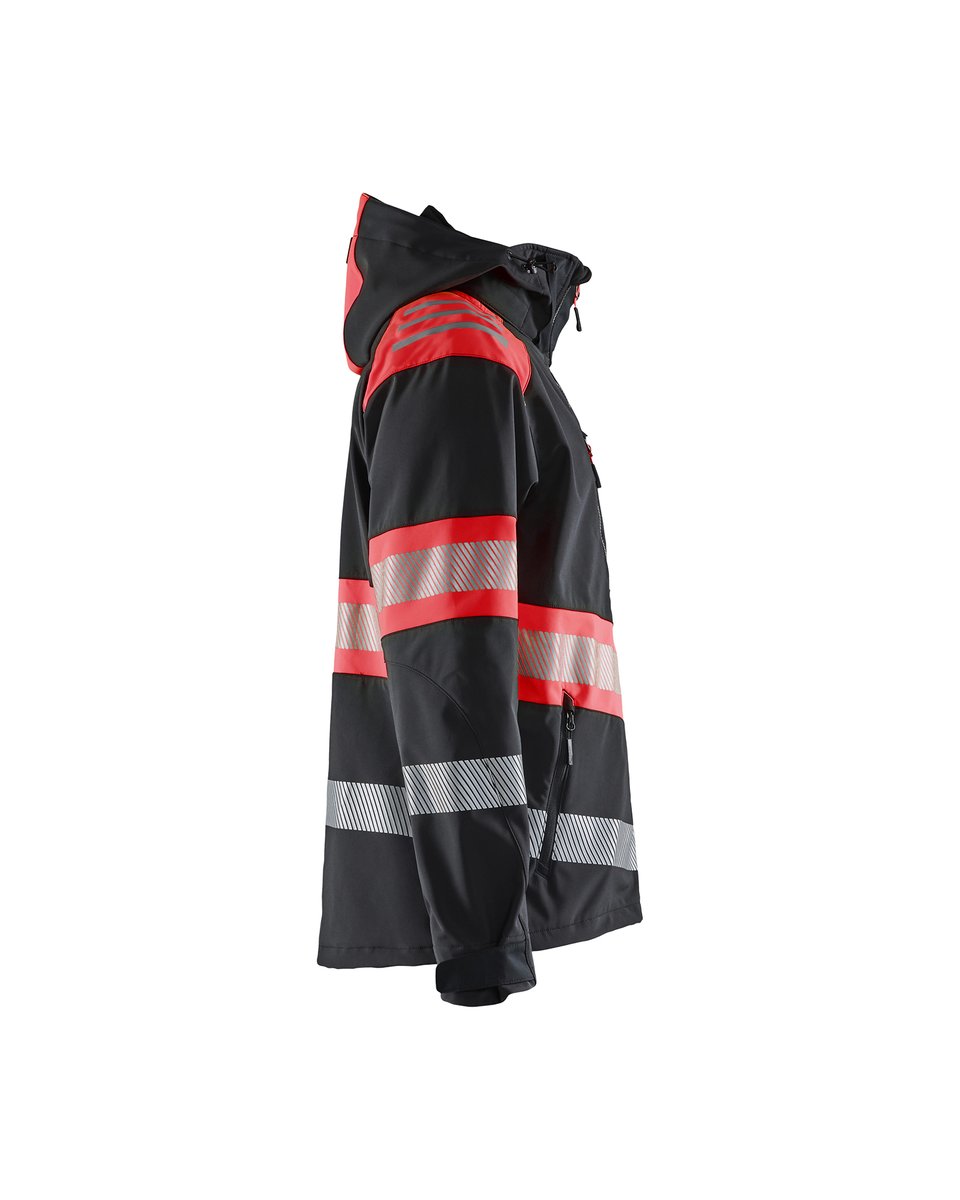 Blåkläder 4494 Softshell jack High Vis - Zwart/High Vis Rood
