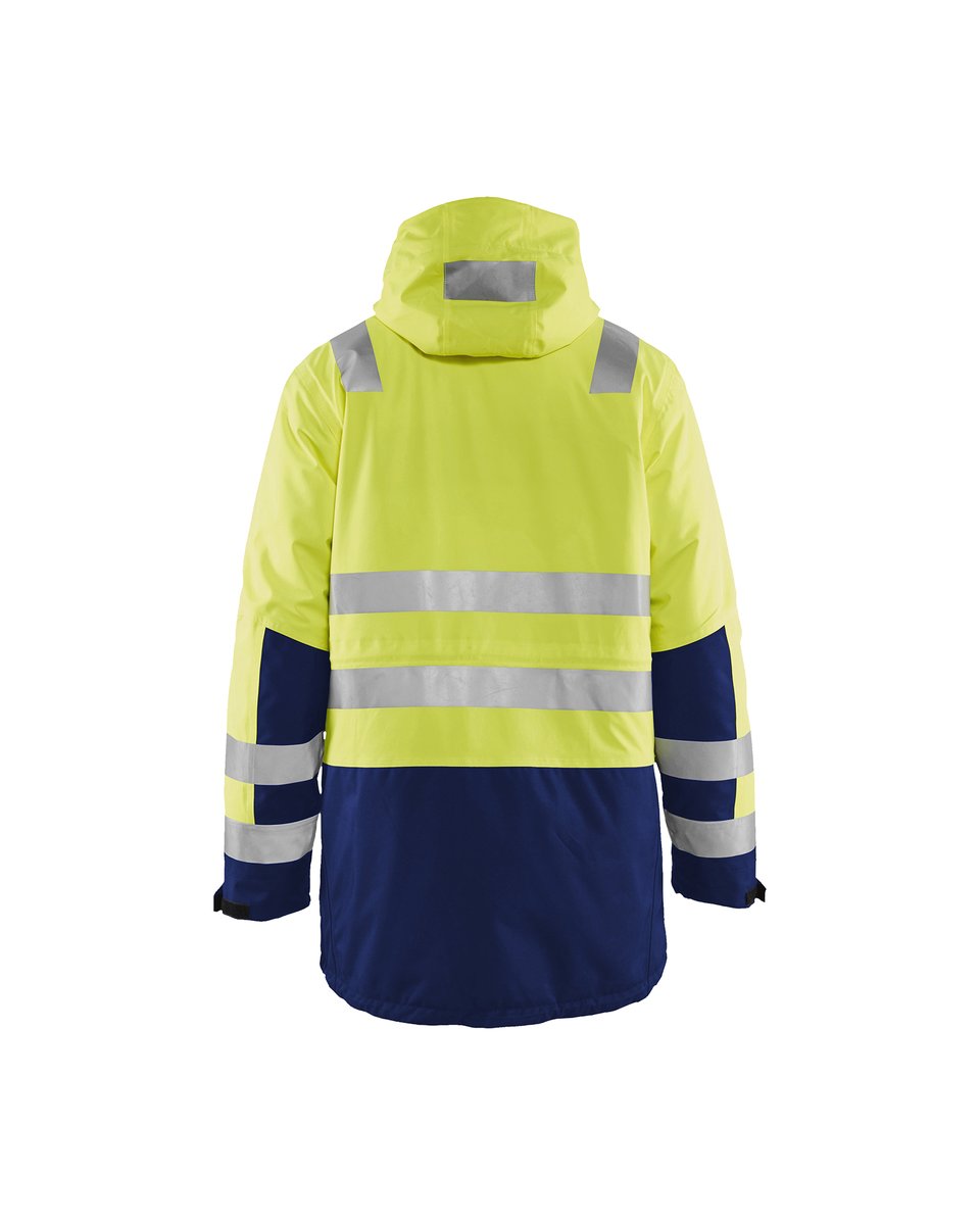 Blåkläder 4495 Winterparka High Vis - High Vis Geel/Marineblauw