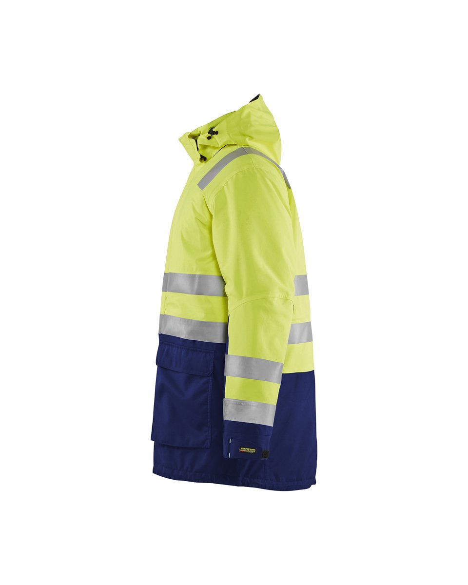 Blåkläder 4495 Winterparka High Vis - High Vis Geel/Marineblauw