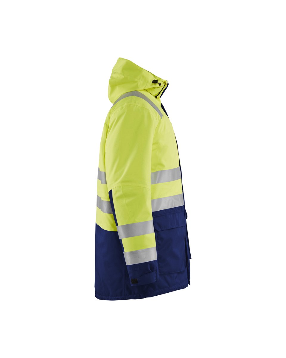 Blåkläder 4495 Winterparka High Vis - High Vis Geel/Marineblauw
