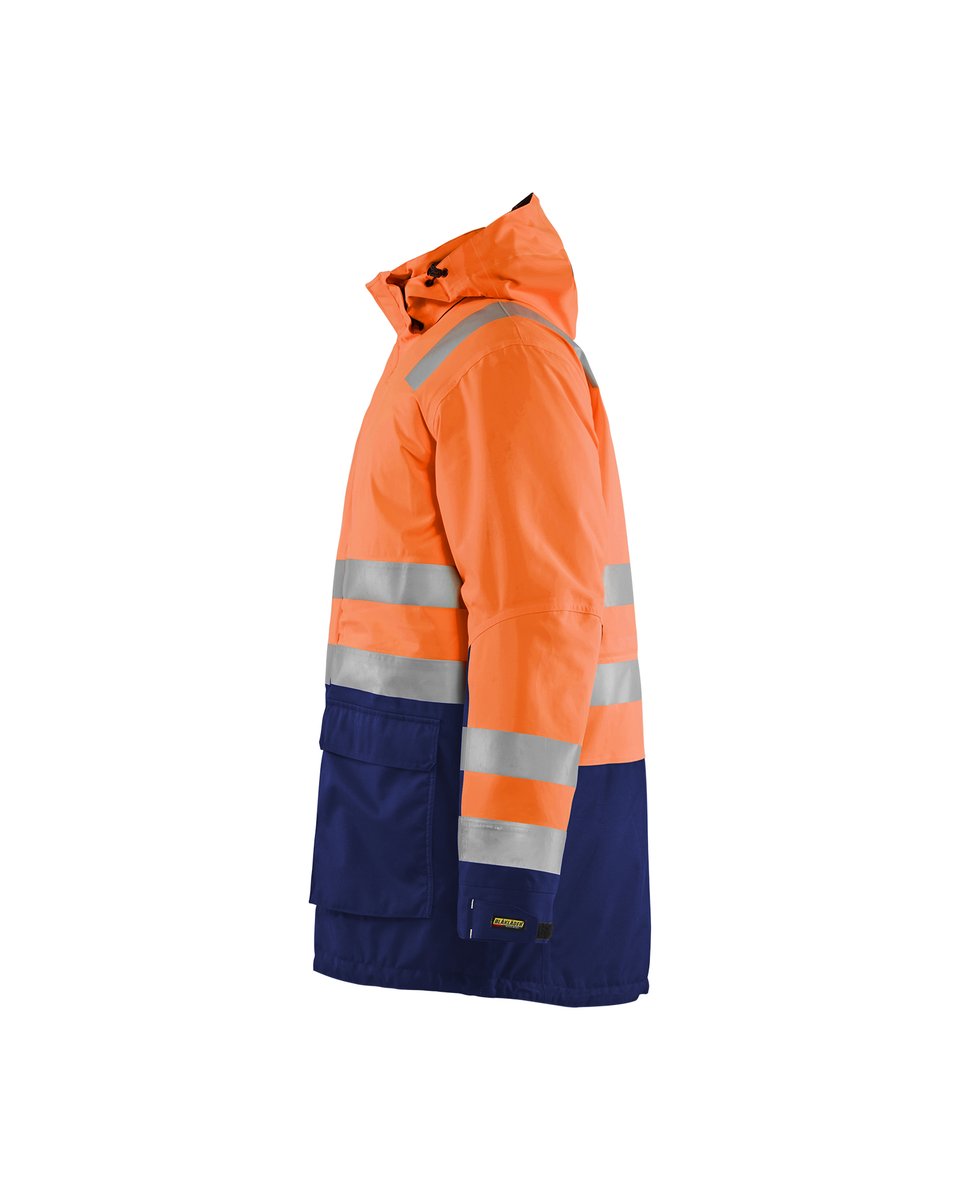 Blåkläder 4495 Winterparka High Vis - High Vis Oranje/Marineblauw