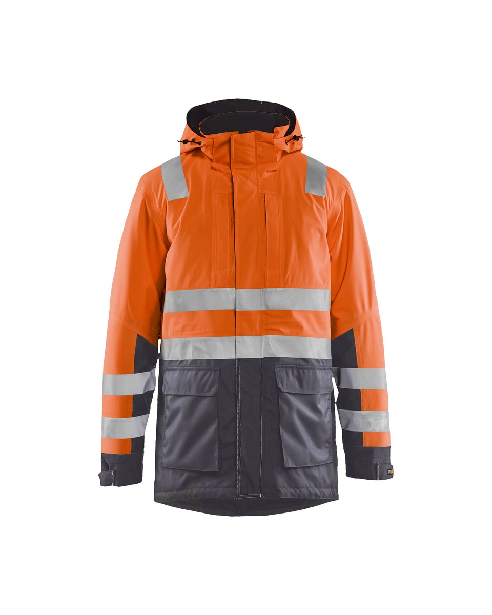 Blåkläder 4495 Winterparka High Vis - High Vis Oranje/Medium grijs