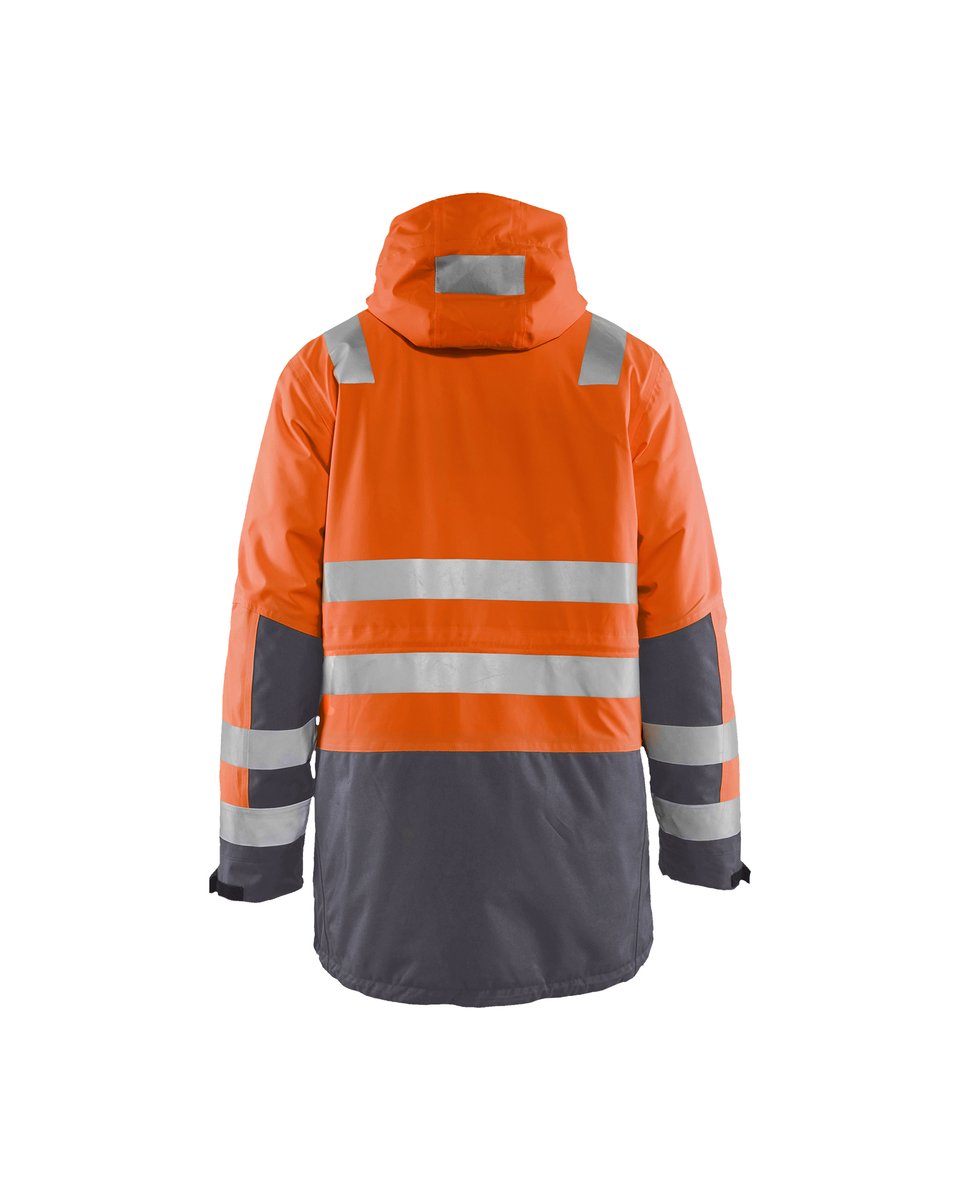 Blåkläder 4495 Winterparka High Vis - High Vis Oranje/Medium grijs