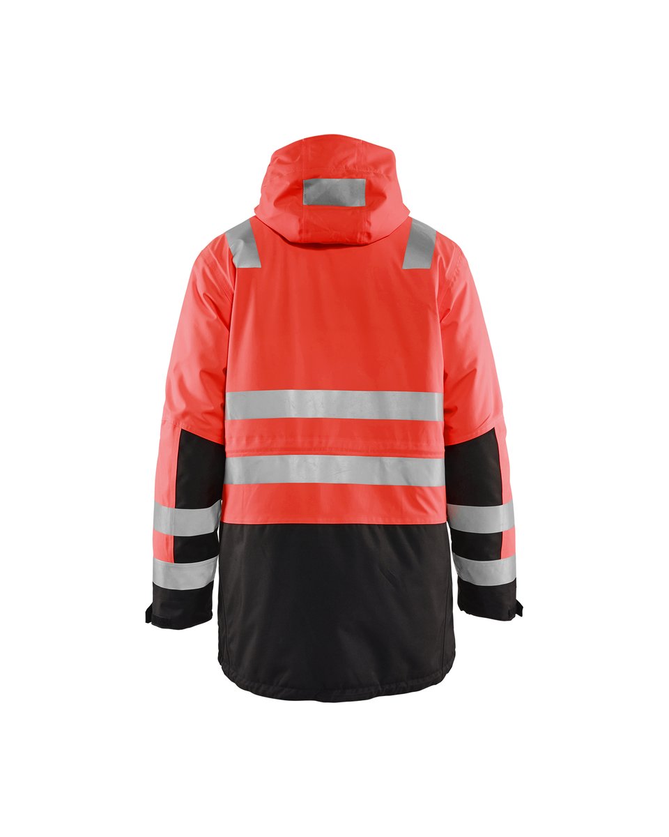 Blåkläder 4495 Winterparka High Vis - High Vis Rood/Zwart