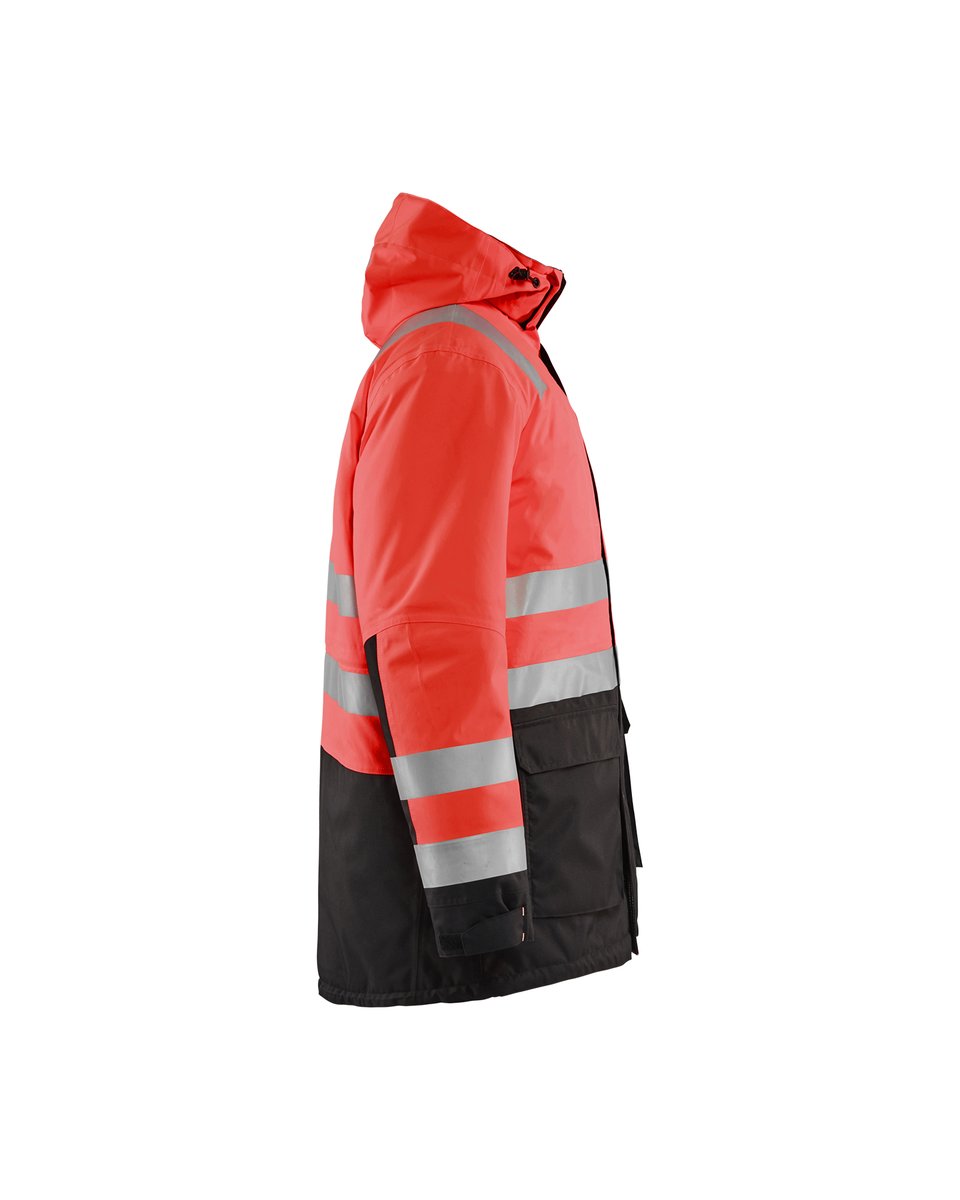Blåkläder 4495 Winterparka High Vis - High Vis Rood/Zwart