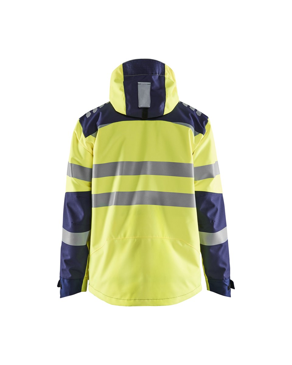 Blåkläder 4496 Shell jack High Vis - High Vis Geel/Marineblauw