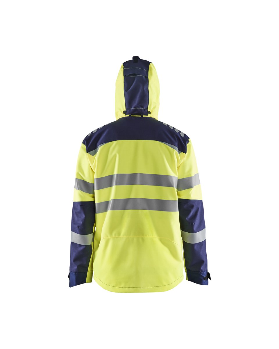 Blåkläder 4496 Shell jack High Vis - High Vis Geel/Marineblauw