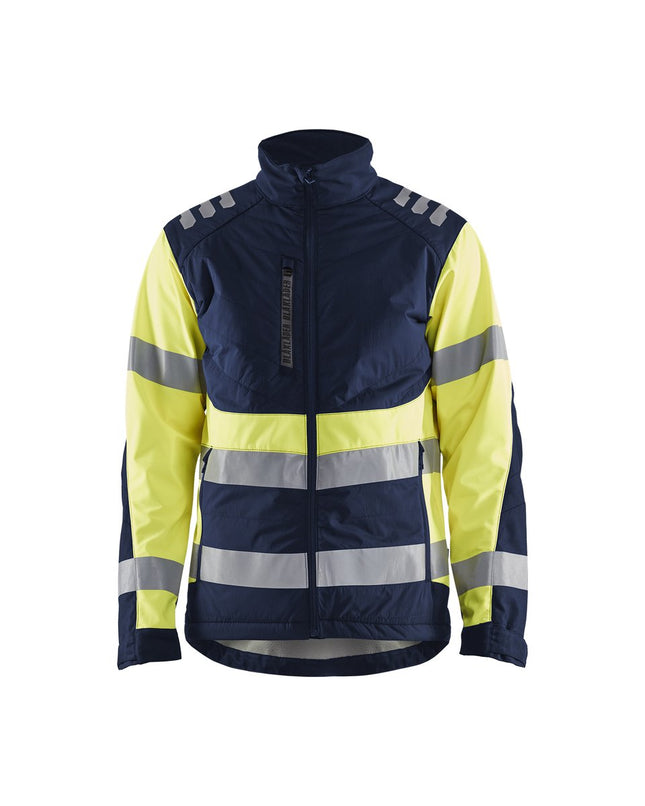 Blåkläder 4497 Softshell jack High Vis - Marine/High Vis Geel