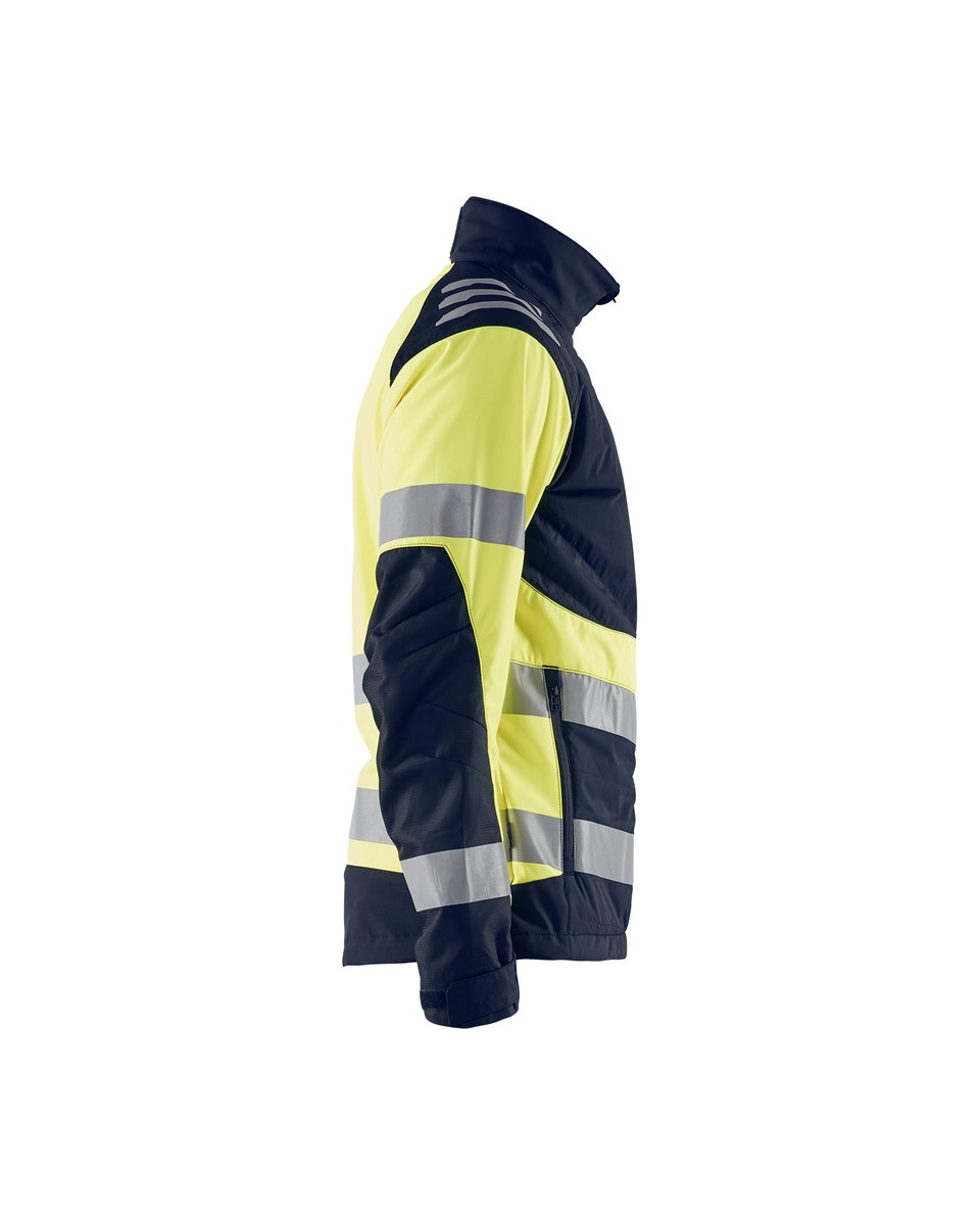 Blåkläder 4497 Softshell jack High Vis - Marine/High Vis Geel