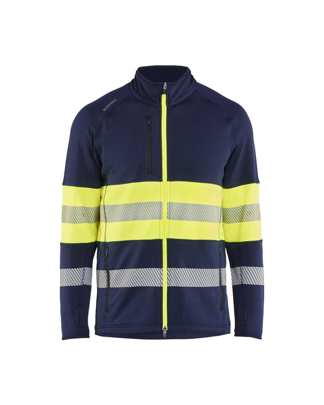 Blåkläder 4712 Fleecejack High Vis - Marine/High Vis Geel