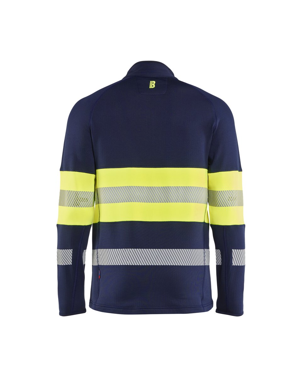 Blåkläder 4712 Fleecejack High Vis - Marine/High Vis Geel