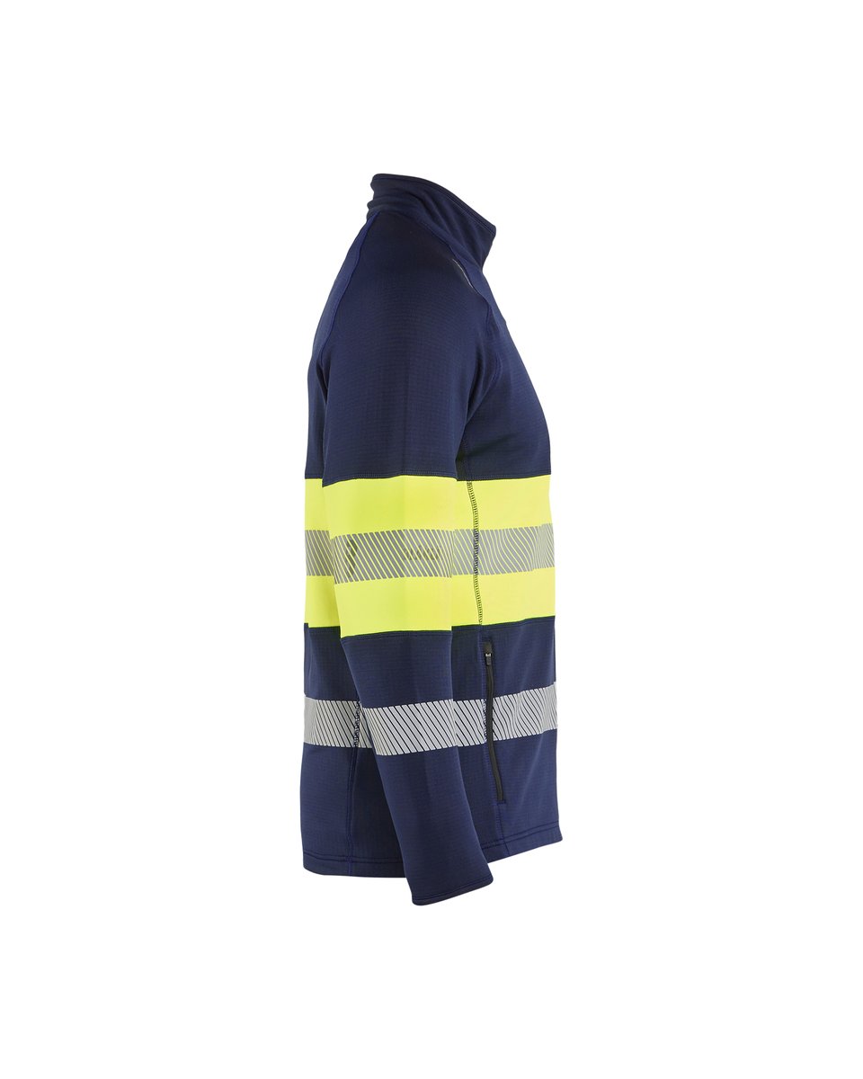 Blåkläder 4712 Fleecejack High Vis - Marine/High Vis Geel