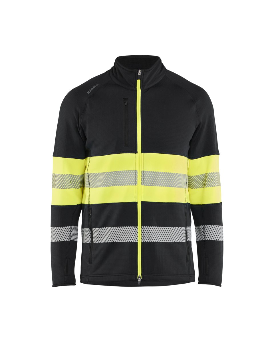 Blåkläder 4712 Fleecejack High Vis - Zwart/High Vis Geel