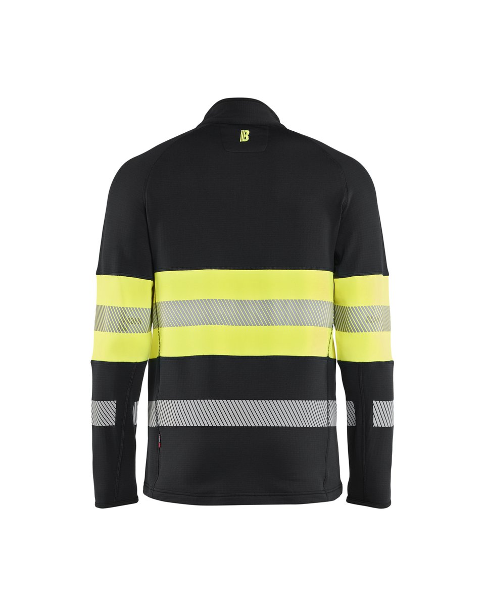 Blåkläder 4712 Fleecejack High Vis - Zwart/High Vis Geel