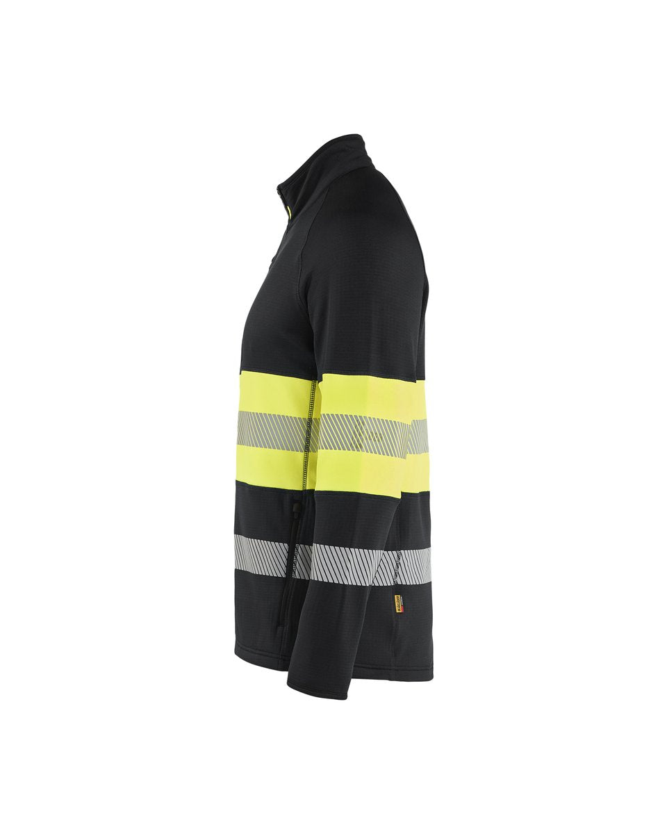 Blåkläder 4712 Fleecejack High Vis - Zwart/High Vis Geel