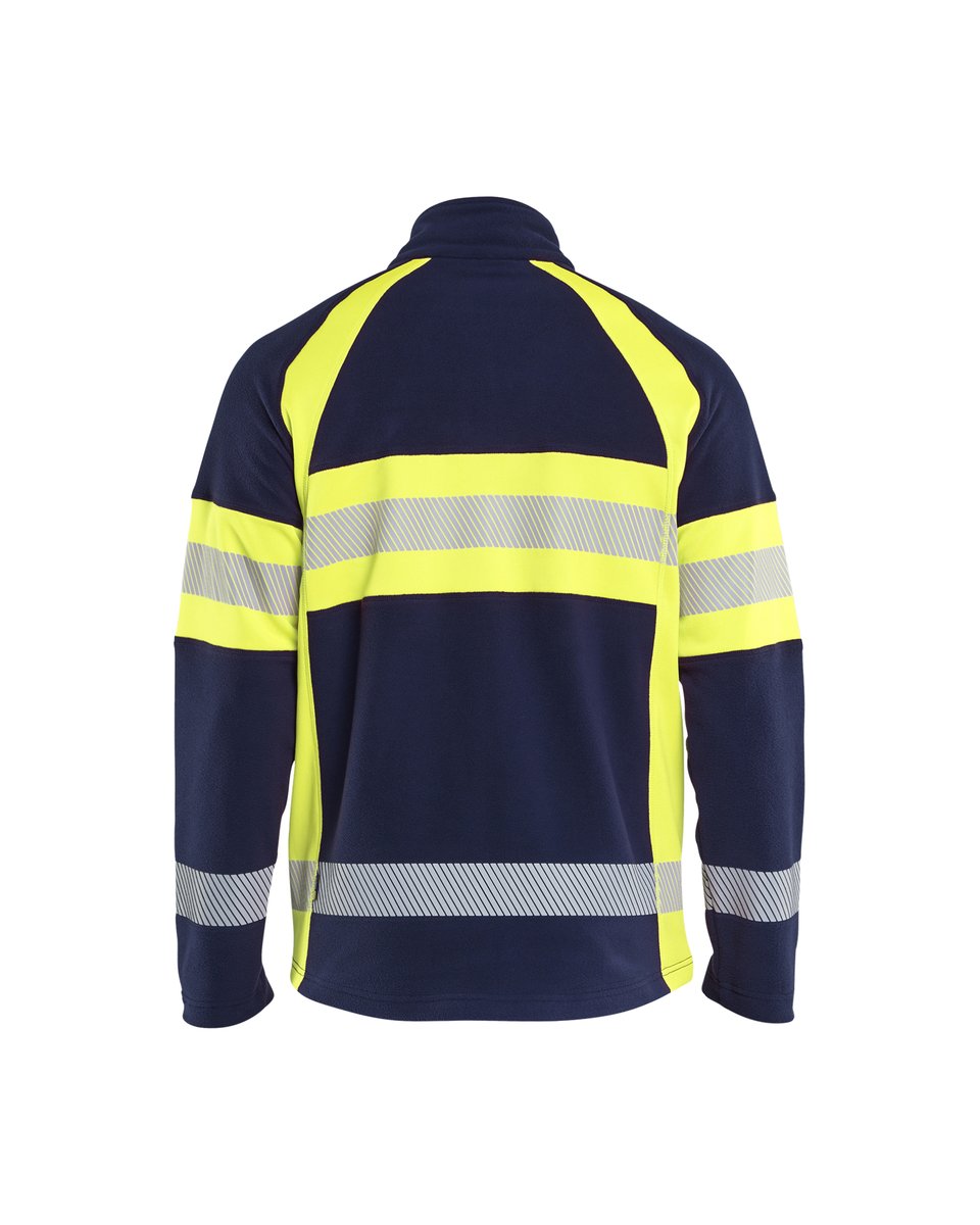 Blåkläder 4713 Microfleecevest High Vis - Marine/High Vis Geel