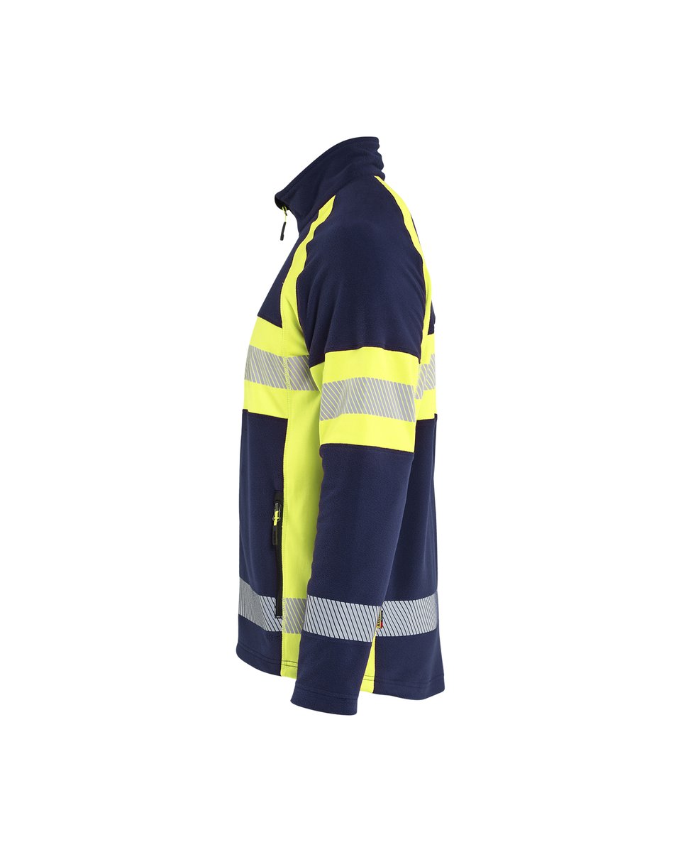 Blåkläder 4713 Microfleecevest High Vis - Marine/High Vis Geel