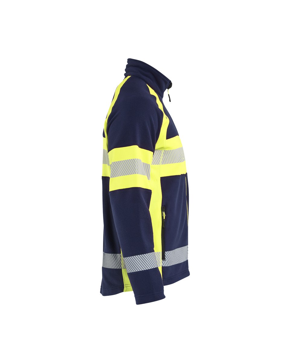 Blåkläder 4713 Microfleecevest High Vis - Marine/High Vis Geel