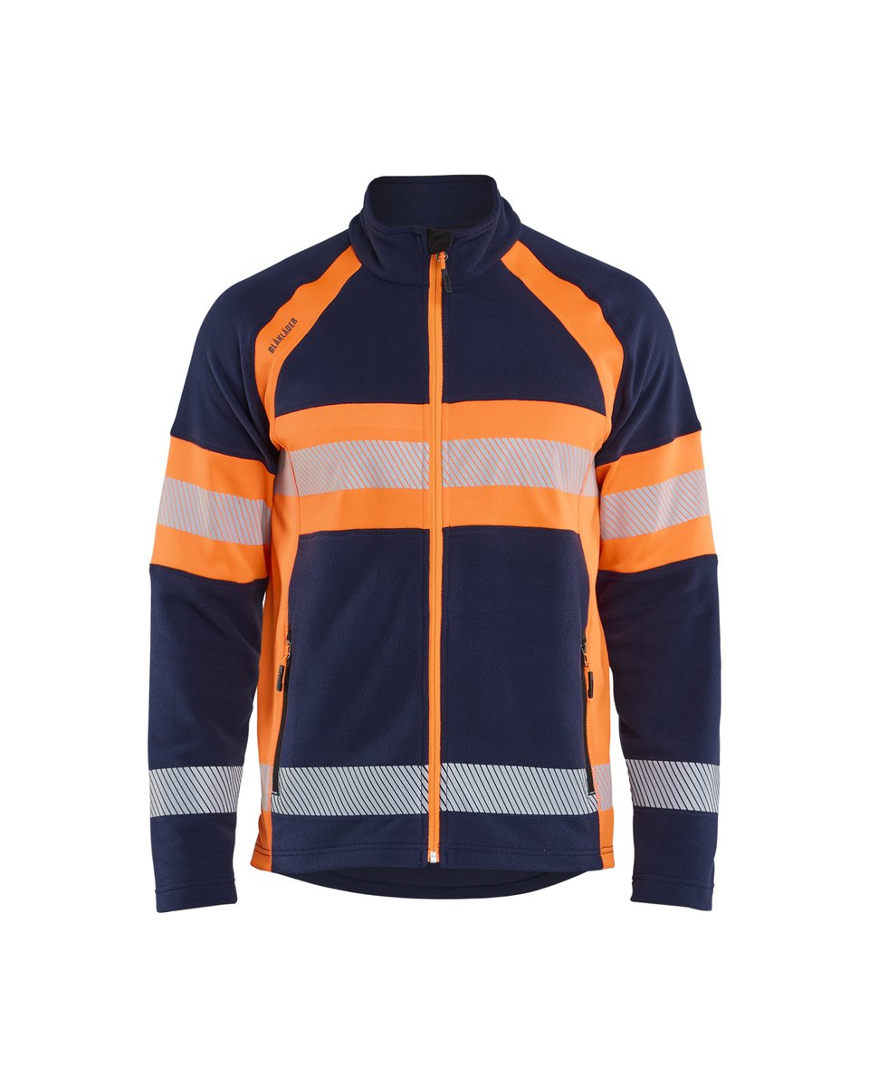 Blåkläder 4713 Microfleecevest High Vis - Marineblauw/Oranje