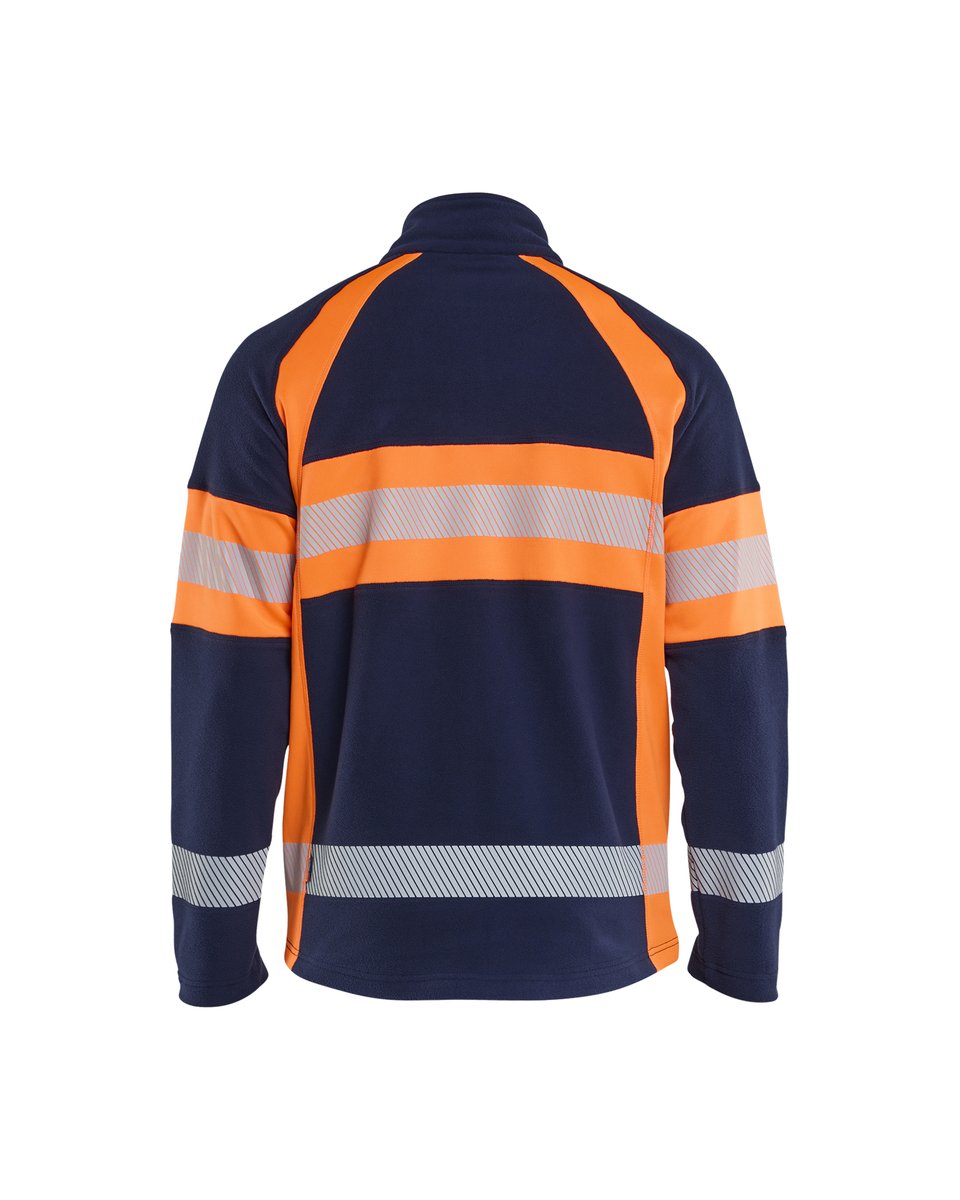Blåkläder 4713 Microfleecevest High Vis - Marineblauw/Oranje