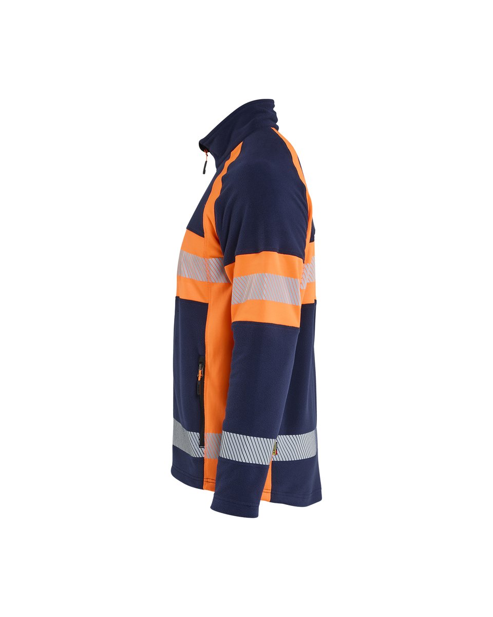 Blåkläder 4713 Microfleecevest High Vis - Marineblauw/Oranje