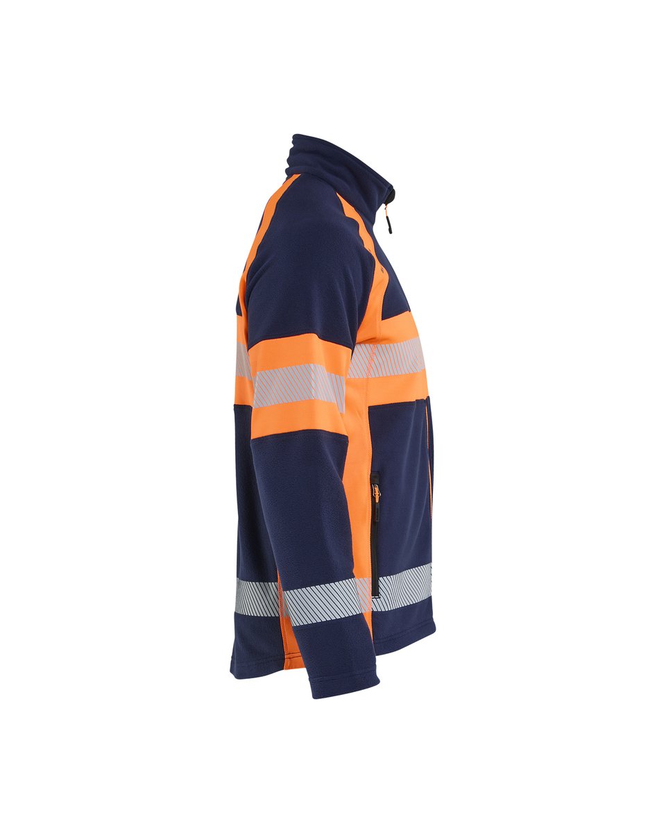 Blåkläder 4713 Microfleecevest High Vis - Marineblauw/Oranje
