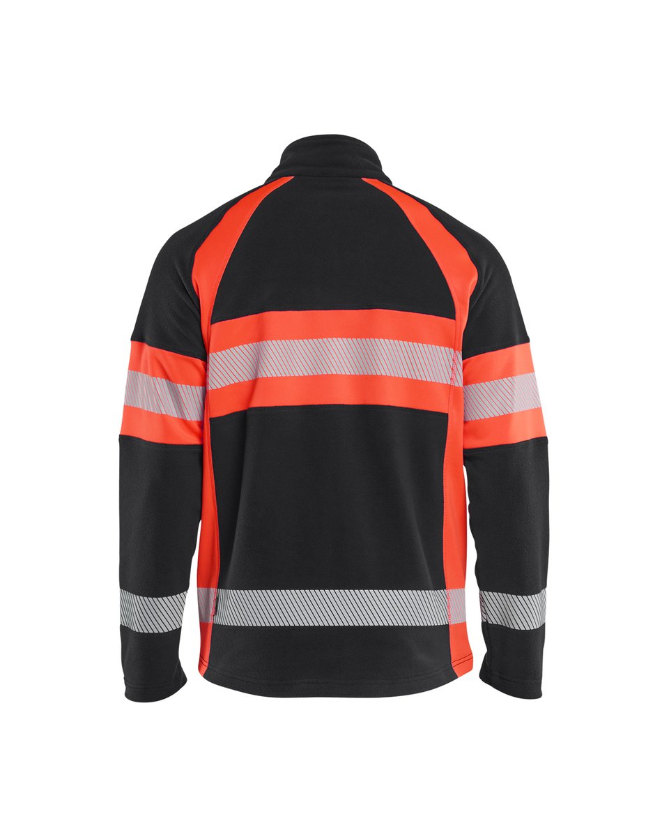 Blåkläder 4713 Microfleecevest High Vis - Zwart/High Vis Rood