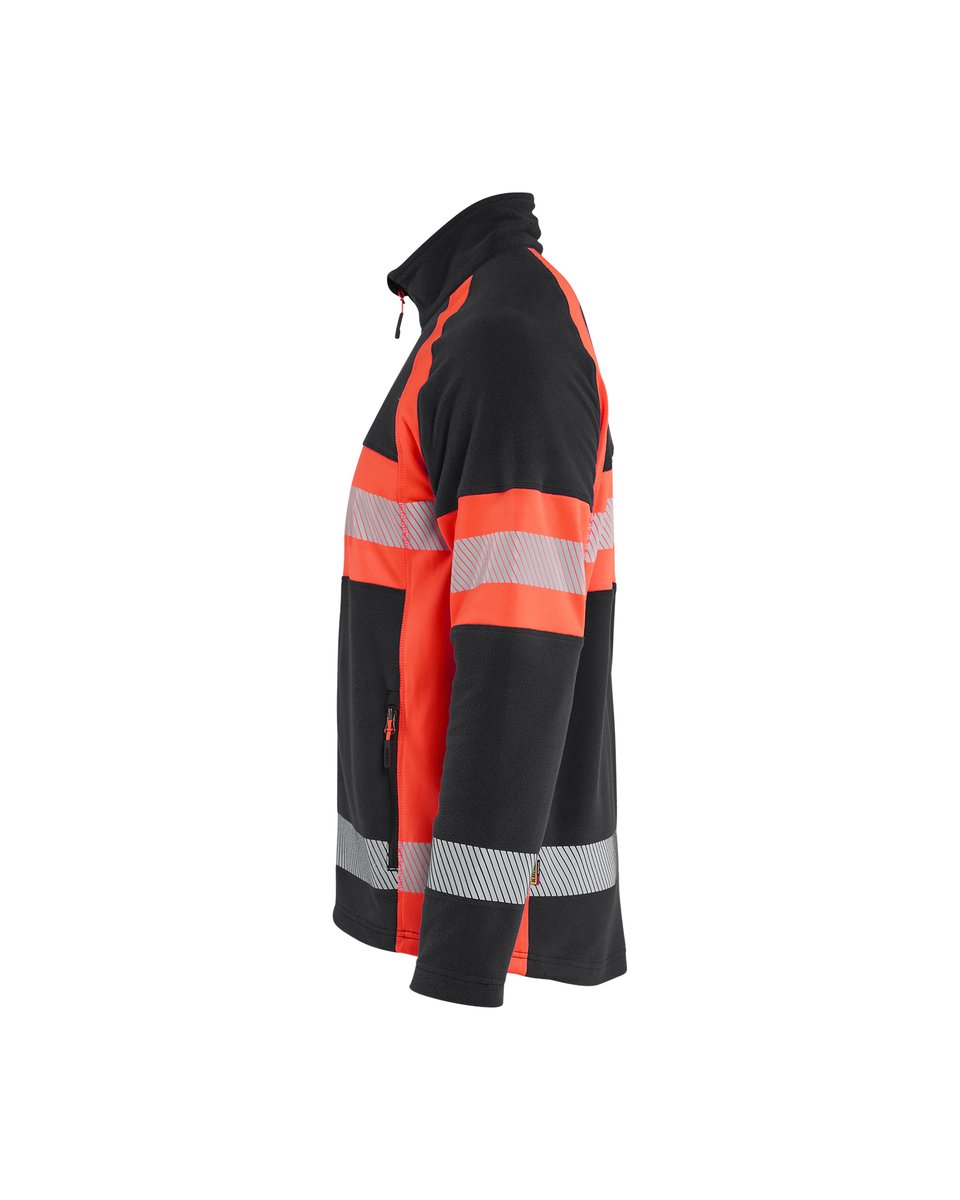 Blåkläder 4713 Microfleecevest High Vis - Zwart/High Vis Rood