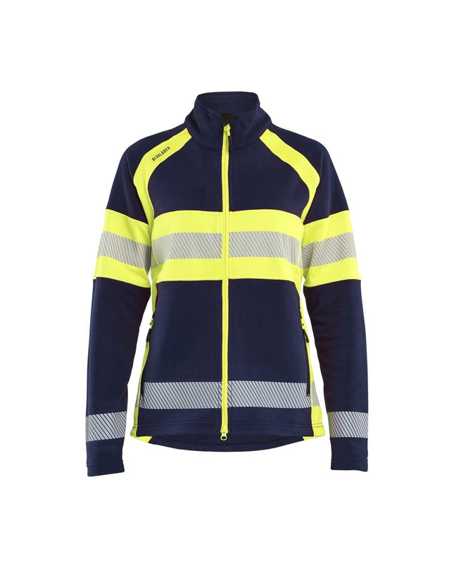 Blåkläder 4718 Dames Microfleecevest High Vis - Marine/High Vis Geel