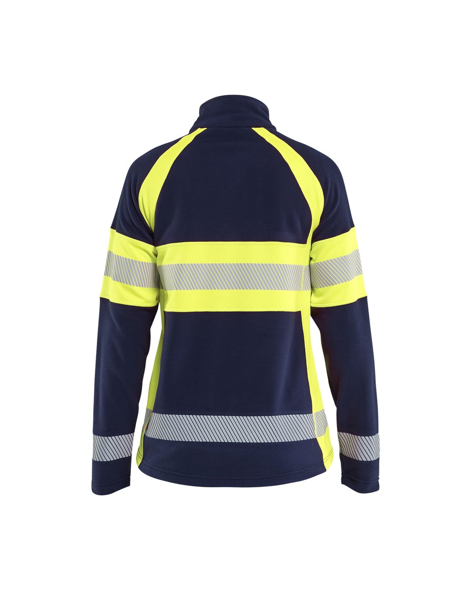 Blåkläder 4718 Dames Microfleecevest High Vis - Marine/High Vis Geel