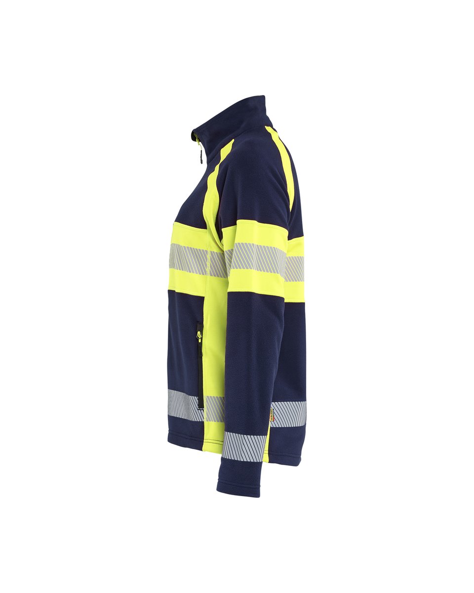 Blåkläder 4718 Dames Microfleecevest High Vis - Marine/High Vis Geel