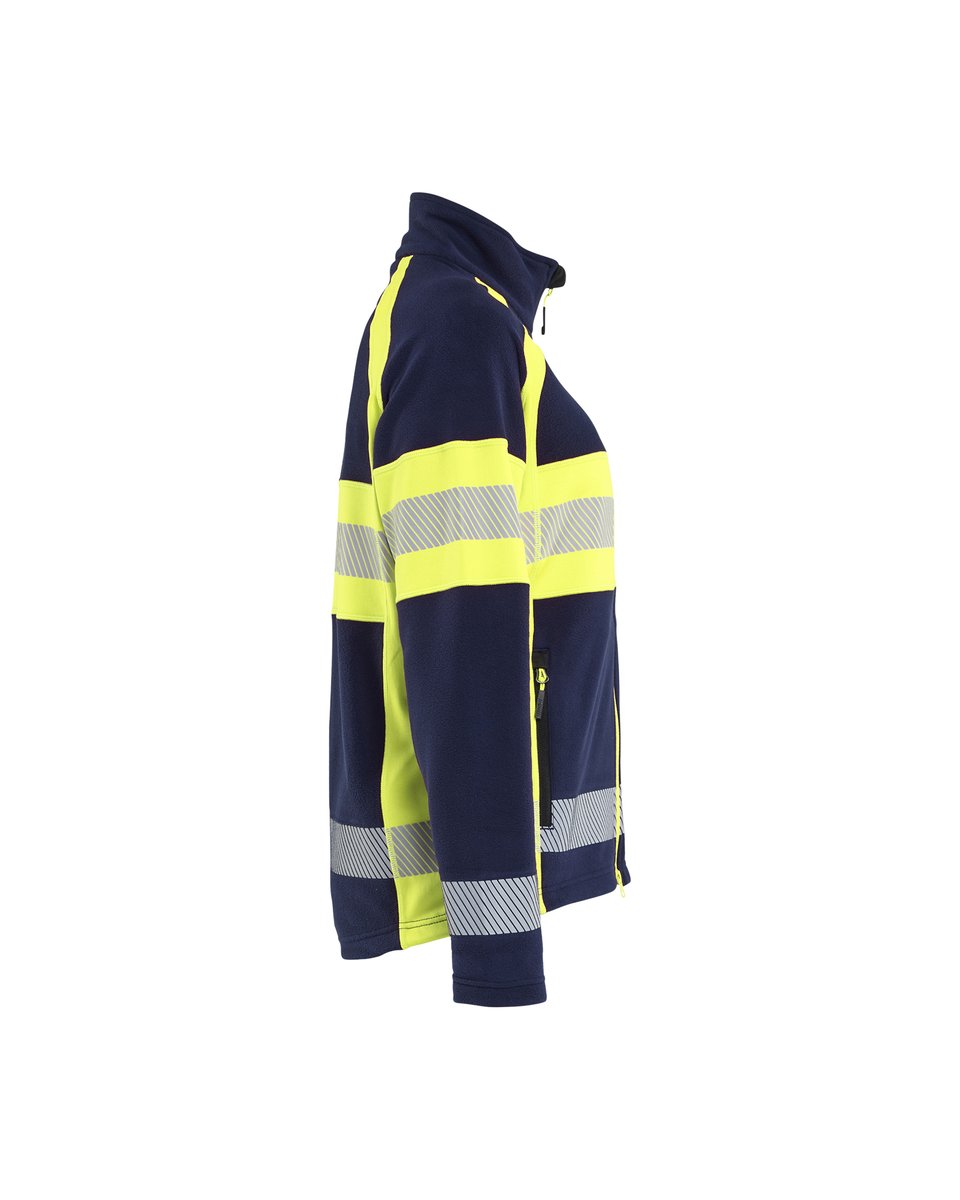 Blåkläder 4718 Dames Microfleecevest High Vis - Marine/High Vis Geel