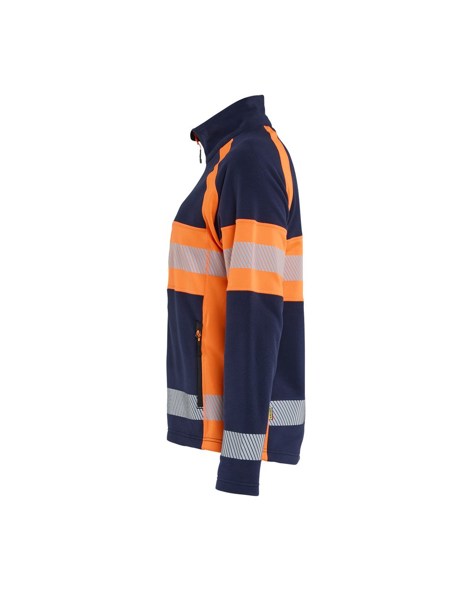 Blåkläder 4718 Dames Microfleecevest High Vis - Marineblauw/Oranje