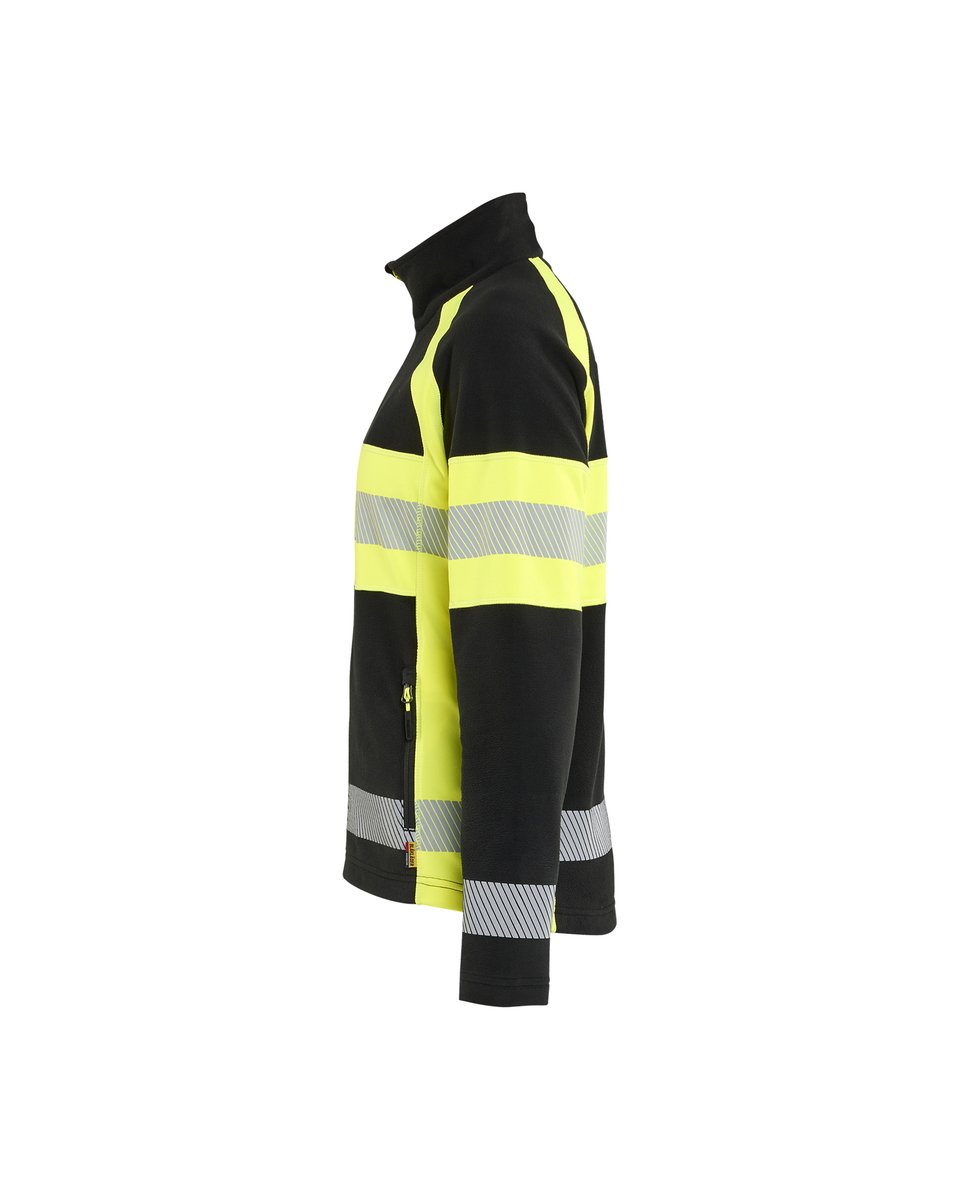 Blåkläder 4718 Dames Microfleecevest High Vis - Zwart/High Vis Geel