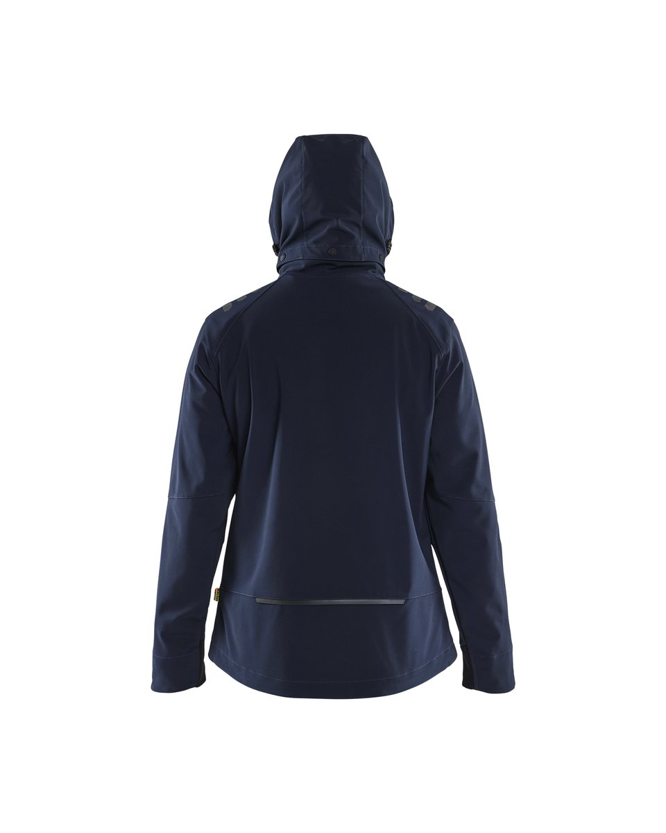 Blåkläder 4719 Dames softshell jack - Donker marineblauw/High Vis Geel