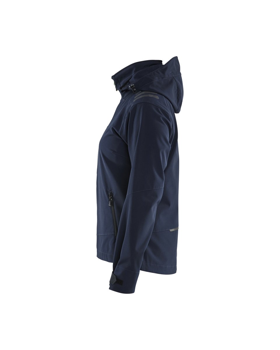 Blåkläder 4719 Dames softshell jack - Donker marineblauw/High Vis Geel