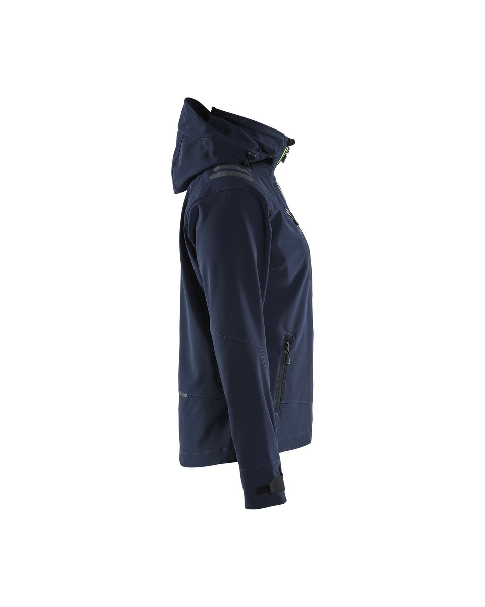Blåkläder 4719 Dames softshell jack - Donker marineblauw/High Vis Geel