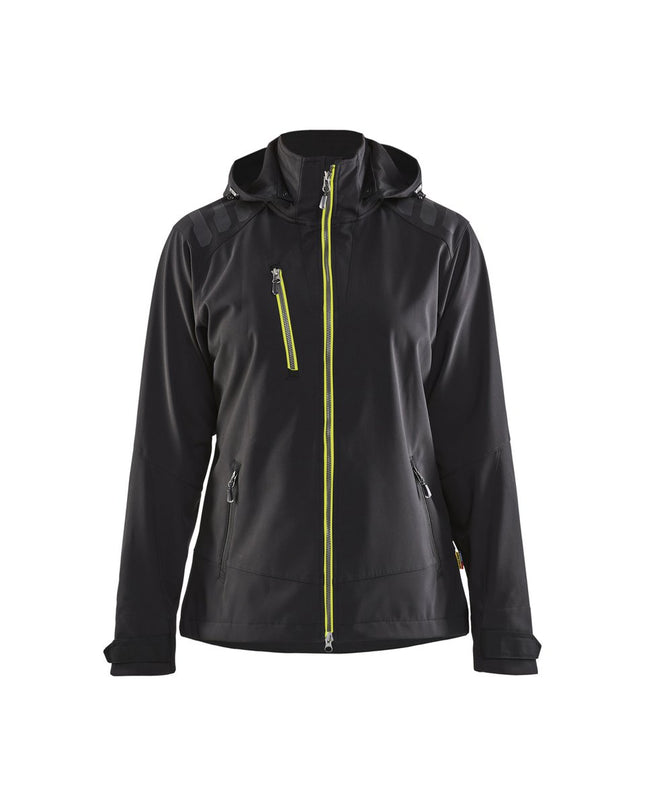 Blåkläder 4719 Dames softshell jack - Zwart/High Vis Geel