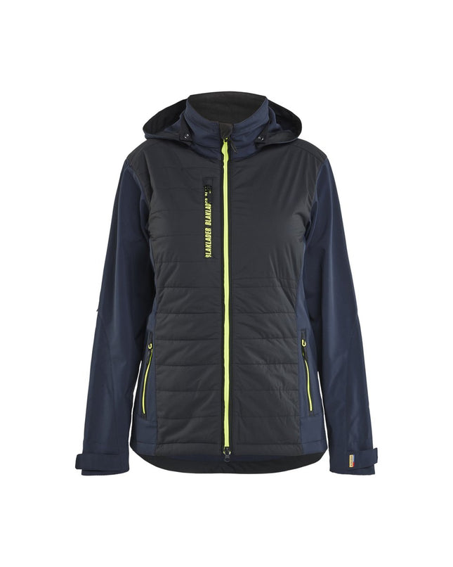 Blåkläder 4733 Dames Hybride Jack - Donker marineblauw/High Vis Geel
